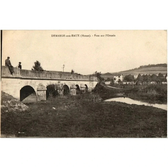 DEMANGE-aux-EAUX (Meuse). Pont sur l'Ornain Postcard - Picture 1 of 2